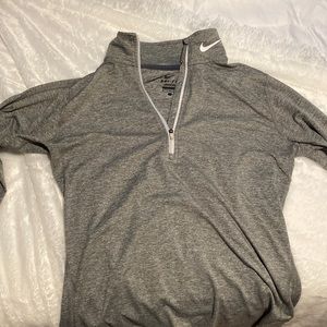 Nike Dri-fit long sleeve zip-up top- size small
